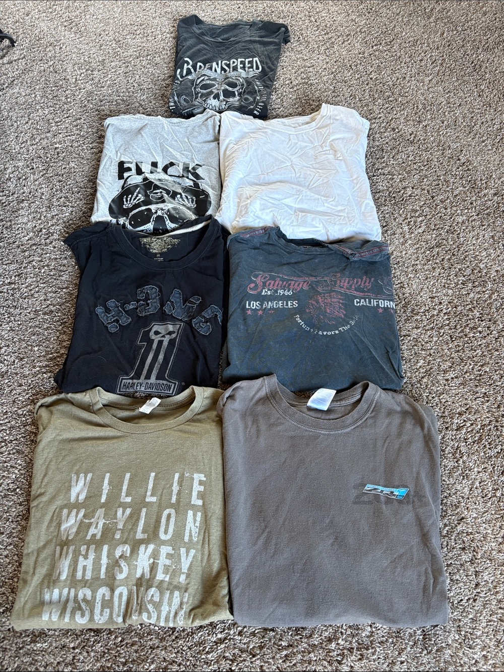 Men’s XXL Short Sleeve/Muscle Tee Bundle-LOT of 7